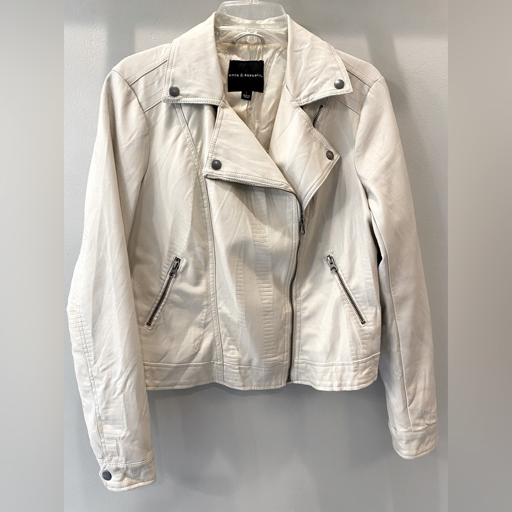 Rock and Republic Asymmetrical Zip Moto Jacket
